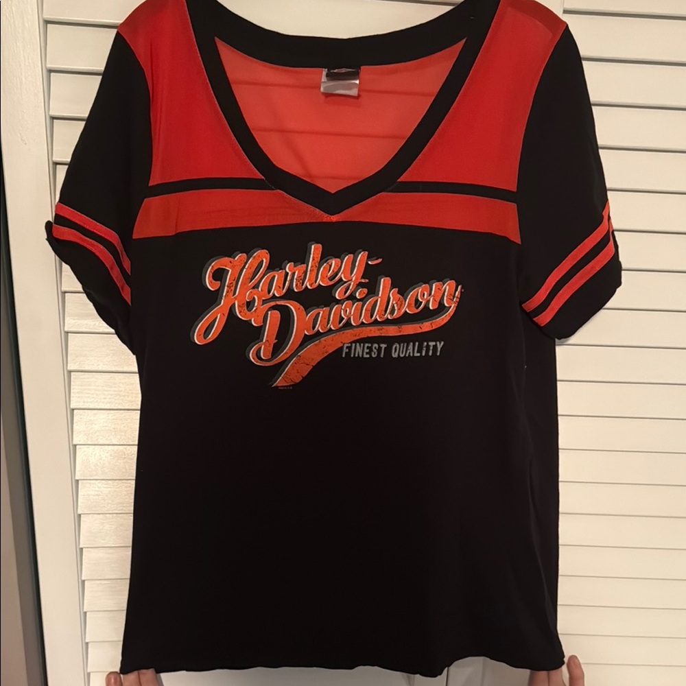 Harley-Davidson Black and Red Graphic Jersey